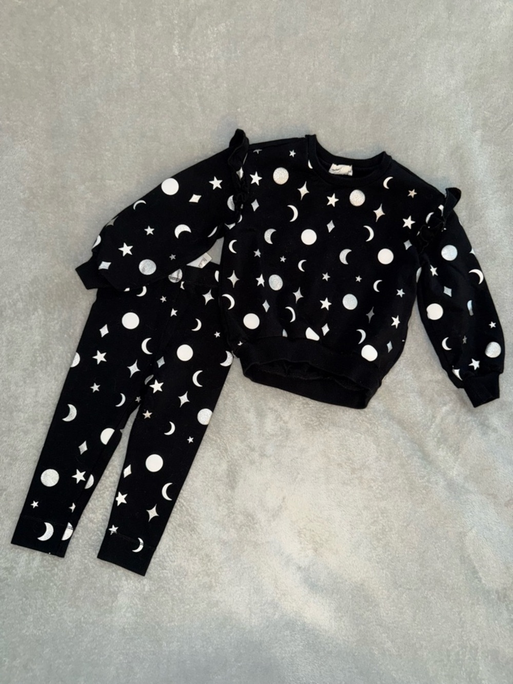Celestial Black and White Kids Matching Set